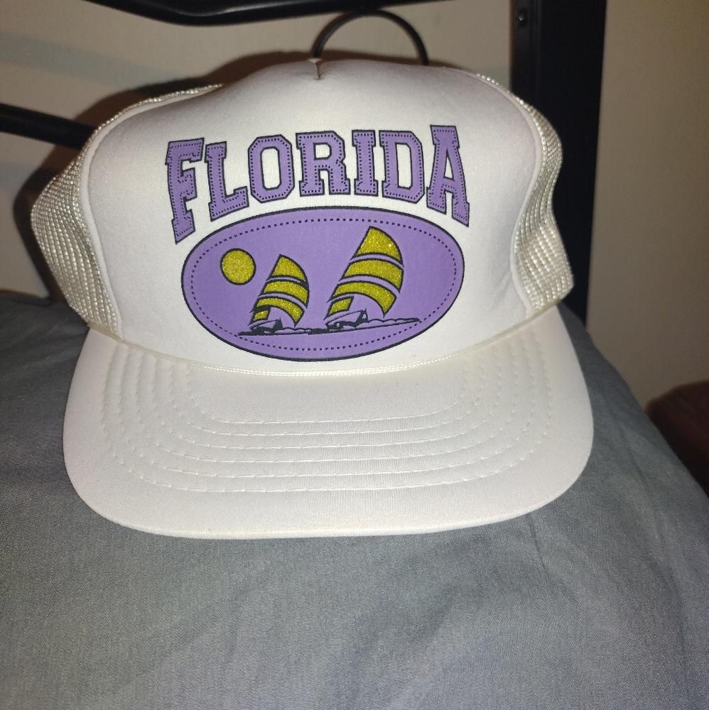 VTG young an hat co Florida snapback mesh trucker hat